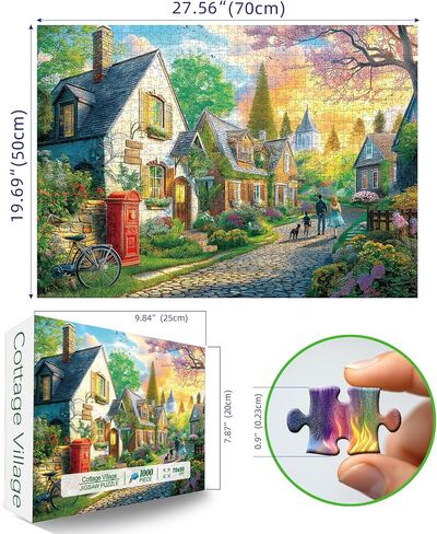 Colorful Fruit Shop 1000 Piece Jigsaw Puzzle for Adults, Impossible Hard Unique Difficult Challenging Puzzles for Adults Fun, Vibrant Imagery Jigsaw Puzzles for Game Nights Family,Friends in Kuwait