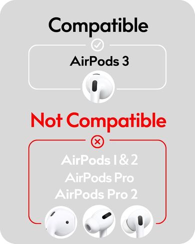 3 Pairs Ear Hooks Covers for AirPods Pro [Added Storage Pouch] Upgraded Anti-Slip Sports Ear Covers Accessories Compatible with Apple AirPods Pro (2019) (White) in Saudi Arabia