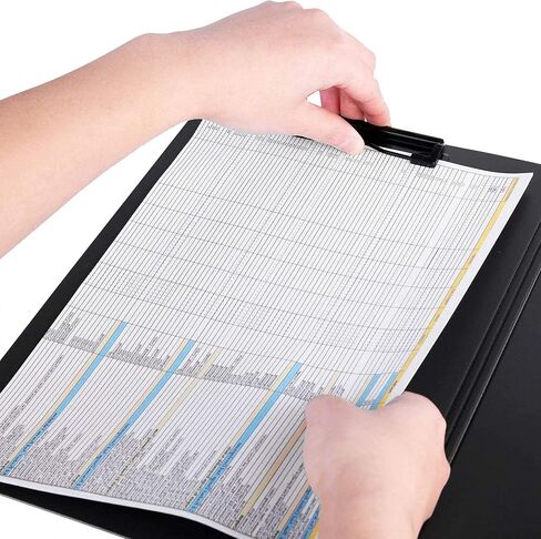 souG A4 Size Foldable Clipboards, 4 Pcs 360 Degree Cover Clipboard File Folder, Perfect Clipboard for Private Documents, Office, Medical Field, School (4 Colors, Double Clip) in Saudi Arabia