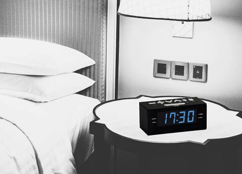 HANNLOMAX HX-144CR Alarm Clock Radio, PLL AM/FM Radio, 1.2" Red LED Display, Digital Clock with Dual Alarm in Kuwait