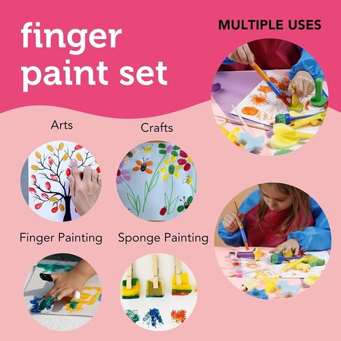مجموعة قماش وطلاء Incraftables للبالغين. مجموعة طلاء أكريليك مكونة من 3 لوحات قماشية و3 فرش و6 ألوان أكريليك ولوحة ألوان. مجموعة لوحات فنية على القماش للأطفال. مجموعة طلاء ممتازة للفنانين والمبتدئين in Saudi Arabia