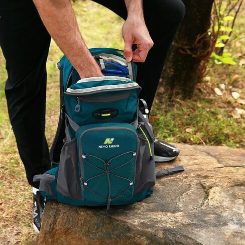 N NEVO RHINO Hydration Backpack, 18L Hiking Backpack with 3L Water Bladder | Multipurpose Water Backpack High Flow Bite, Insulated Hydration Pack Ideal for Hiking and Cycling in Kuwait