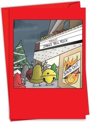 NobleWorks Hysterical Christmas Greeting Card with 5 x 7 Inch Envelope (1 Card) Merry Christmas Holiday Im Sorry Timmy 1603 in Saudi Arabia