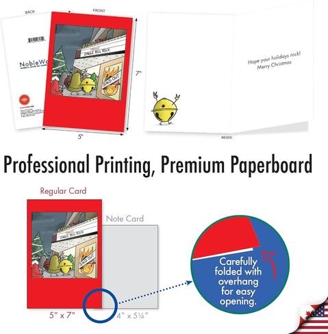 NobleWorks Hysterical Christmas Greeting Card with 5 x 7 Inch Envelope (1 Card) Merry Christmas Holiday Im Sorry Timmy 1603 in Saudi Arabia