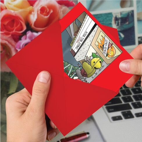 NobleWorks Hysterical Christmas Greeting Card with 5 x 7 Inch Envelope (1 Card) Merry Christmas Holiday Im Sorry Timmy 1603 in Saudi Arabia