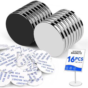 LOVIMAG Rare Earth Magnets, Strong Magnets for Whiteboard, Magnets with Adhesive Backing, Magnets for Refrigerator, Crafts, Office, Cabinet Door-6 Pack(1.26 in x 0.08 in) in Kuwait