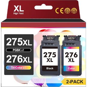 PGI-280XXL CLI-281XXL حزمة 5 ألوان متوافقة مع خرطوشة الحبر لخراطيش الحبر Canon 280 281 280 XXL 281 XXL لـ TR7520 TR8520 TR8620 TS6120 TS6220 TS8220 TS9120 TS9520 TS6320 (5 عبوات)