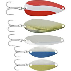 South Bend Super Spoon Assortment | Multi-Colored Fishing Accessories | Pack of 5