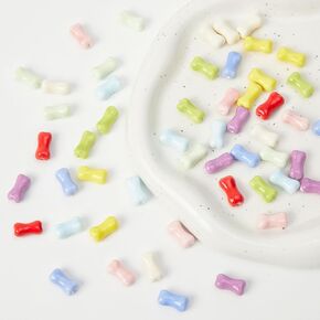 Pretty Jolly 54 Pcs 18x15mm Ceramic Bead Kit for Bracelet Making Bulk Craft Beads for Jewelry and Necklaces Colored Fish Shaped Beads for Women （9 Colors Fish）