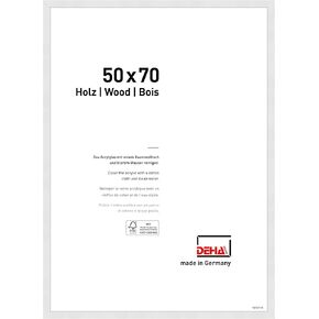 إطار صورة من DEHA Design مقاس 16 × 20 إطار خشبي أبيض فونتانا مع زجاج أكريليك مقاوم للكسر، شكل أفقي ورأسي للجدار أو سطح الطاولة مع حامل خلفي