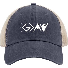 God is Greater Than The Highs and Lows Hat Gym Hat Pigment Khaki02 Womens Beach Hat Gifts for Men Golf Caps