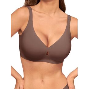 LUCKMEEY Bras for Women No Underwire Wireless Bras - Seamless Push Up Full Coverage Bralettes Comfortable Everyday Bra in Kuwait