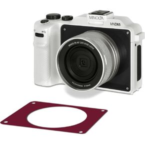 Minolta MND65 56 MP Autofocus / 4K60FPS Ultra HD Camera w/WiFi and Two Replaceable Faceplates