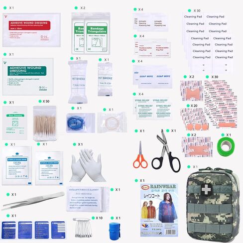 EMT الحقيبة MOLLE Ifak الحقيبة التكتيكية MOLLE الطبية الإسعافات الأولية حقيبة متعددة الاستخدامات الأحمر Carlebben in Kuwait