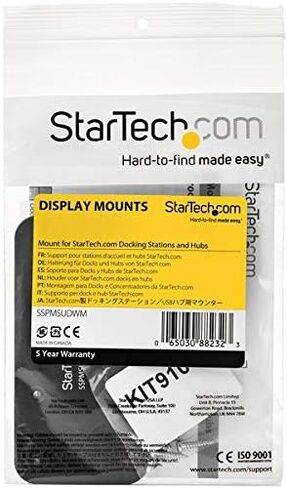 حامل محطة إرساء StarTech.com - للأحواض/المحاور المتوافقة - VESA - الفولاذ - لوحة تثبيت الجزء الخلفي من الشاشة (SSPMSVESA) in Kuwait