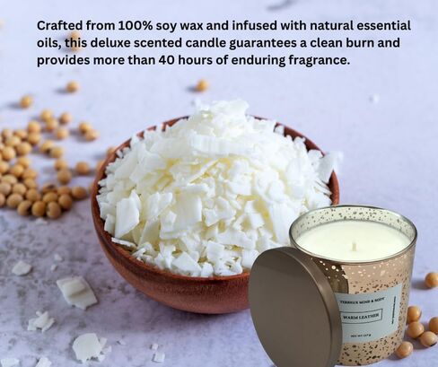 Patchouli Sandalwood Soy Candle - Long Lasting Aromatherapy Candle for Relaxation and Meditation - Earthy Fragrance - Reusable Jar in Saudi Arabia