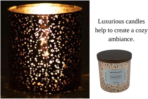 Patchouli Sandalwood Soy Candle - Long Lasting Aromatherapy Candle for Relaxation and Meditation - Earthy Fragrance - Reusable Jar in Saudi Arabia