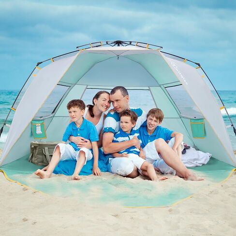 WolfWise Easy Up Beach Tent UPF 50+ Portable Instant Sun Shelter Canopy Umbrella in Saudi Arabia