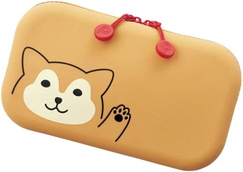 LIHITLAB PuniLabo Zipper Pouch, 7.5" × 1.5", Gray Cat (A7716-4) in Kuwait
