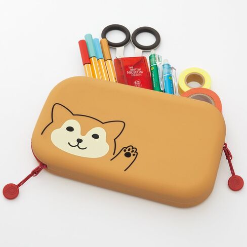 LIHITLAB PuniLabo Zipper Pouch, 7.5" × 1.5", Gray Cat (A7716-4) in Kuwait