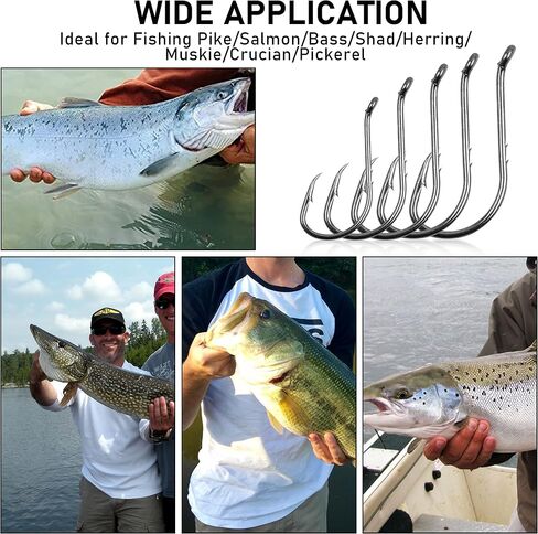 Octopus Baitholder Fishing Hooks, Sharp Barbed Beak Fish Hooks Black High Carbon Steel Circle Jig Hook, Size: 8# - 6/0, 50/100pcs in Kuwait