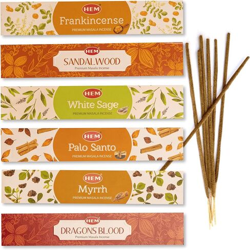 Hem Incense -12 Box Best Variety Pack 20 Sticks Each - 240 Sticks - 240g - 45+min Burn… in Kuwait