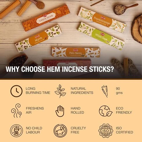 Hem Incense -12 Box Best Variety Pack 20 Sticks Each - 240 Sticks - 240g - 45+min Burn… in Kuwait