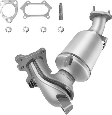 [Front]FortunaFlow Catalytic Converter Compatible with Honda Accord 2008-2012,Acura TSX L4 2009-2014,2.4L,Replace 16590,41499(EPA Compliant-high flow catalytic converter) in Kuwait
