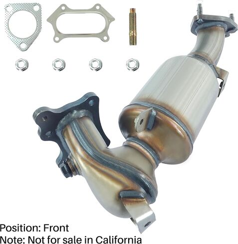 [Front]FortunaFlow Catalytic Converter Compatible with Honda Accord 2008-2012,Acura TSX L4 2009-2014,2.4L,Replace 16590,41499(EPA Compliant-high flow catalytic converter) in Kuwait