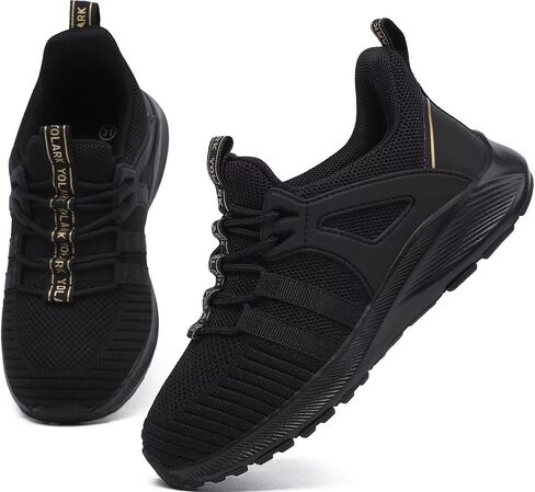 Little/Big Kid Wide Barefoot Shoes Boys/Girls Naturally Minimalist Sneakers Lightweight Breathable Walking Athletic Black in Kuwait