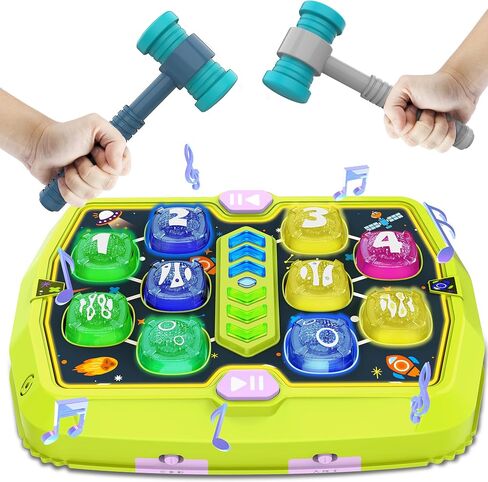 Whack Game Mole, Toys for 3-12 Year Old Boys Girls,Gift for Kids | Interactive Pounding Toys for Age 3-8, 3 Modes, 2 Hammers, Sound & Light, Birthday Xmas Gifts for Boys Girls Kids Age 3+ in Saudi Arabia