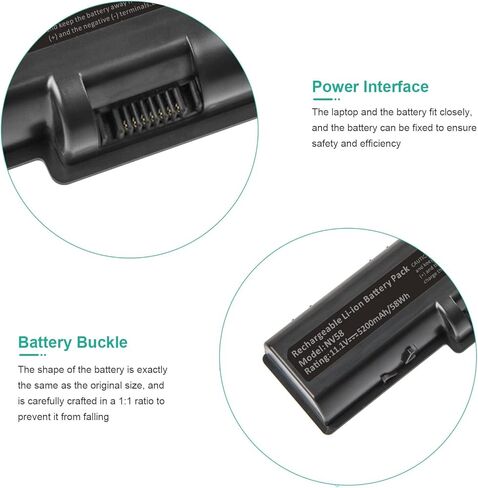 شراء بطارية كمبيوتر محمول 9 خلايا بديلة لجهاز Dell Latitude E6400 E6410 E6500 E6510 MP490 4m529 pt434 ky265 312-0749 4N369 MP303 - أداء عالي in Kuwait