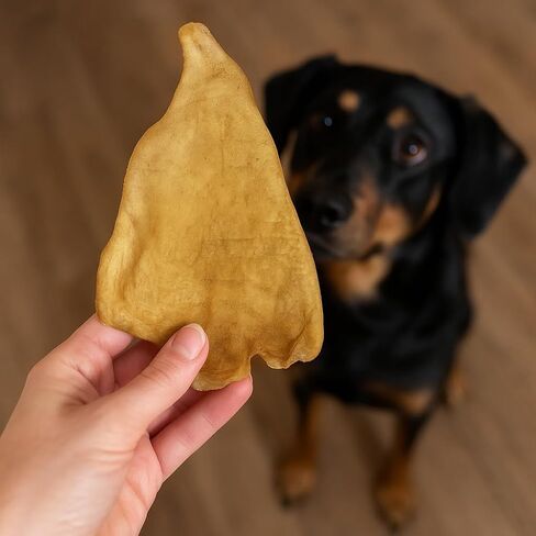 Wild Eats Water Buffalo All Natural Ear Dog Chews, Dog Treats & Dog Snacks - 20 Piece Value Pack (Grain Free Dog Treats - Great Alternative to Pig Ears, Cow Ears, Dog Bones & Rawhides for Dogs) in Kuwait