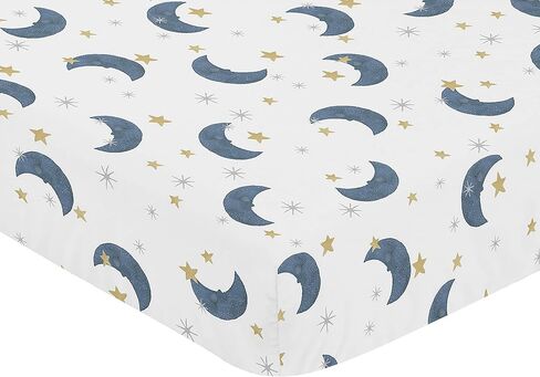 ملاءة سرير للأطفال أو الأطفال الصغار برسمة دب ماونتين بوي من سويت جوجو ديزاينز، صورة مائية باللون الأزرق الأردوازي والأسود ستتحرك الجبال in Kuwait