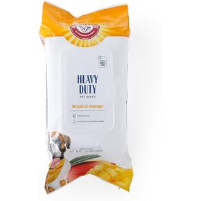 Arm & Hammer Dog Grooming Wipes - Natural Deodorizing Pet Wipe with Coconut - Travel Essential & Supplies for Dogs - Dog Whole Body & Face Cleaning - Odor Eliminator with Baking Soda Power - 100 Count