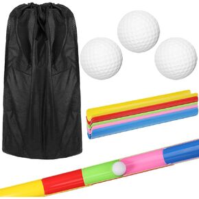 Team Building Activities Games Eamwork Group Learning Exercise Activities with Half Pipes Golf Balls Storage Bags Teamwork Kit for Adults Teens Field Day Game School Gym Outdoor Youth Sports