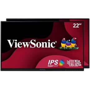 شاشة فيوسونيك VA2756-4K-MHD مقاس 27 بوصة IPS 4K مع حواف رفيعة للغاية ومدخل HDMI ومنفذ DisplayPort للمنزل والمكتب