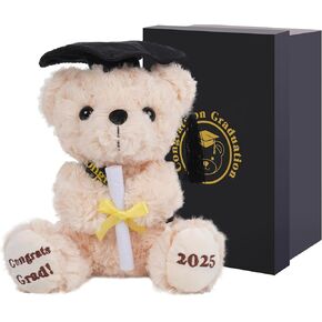 Numyawl Class of 2024 Graduation Bear - هدايا تخرج رائعة للأولاد والبنات - هدية حيوانات قطيفة للتخرج - 2024 لعبة قطيفة ملهمة لخريجي المدارس الثانوية - 6 بوصات | تهاني غراد!