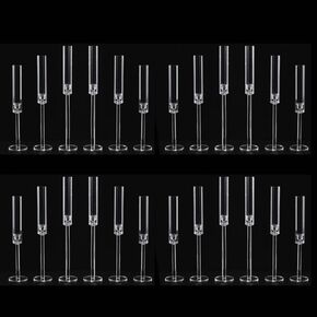 6 قطع من حاملات الشموع الأكريليك من Vincidern للطاولة، حامل شموع مستدقة لديكور الزفاف، غرفة الطعام، الهالوين، حامل شمعدان ديكور عيد الميلاد، مجموعة حامل شموع مستدقة in Kuwait