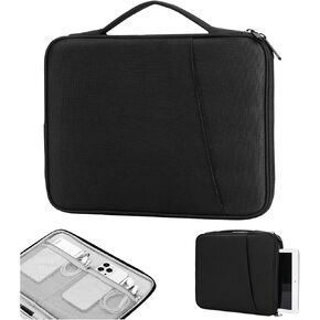 حافظة كمبيوتر لوحي TiMOVO 9-11 بوصة لجهاز iPad Air 11 بوصة 2024، iPad Pro 11 بوصة 2024، iPad Air 5/4، iPad 10th 2022، iPad 10.2 2021-2019، Galaxy Tab S9/S8/A8/A7 2023، حقيبة واقية مع جيوب، زهور