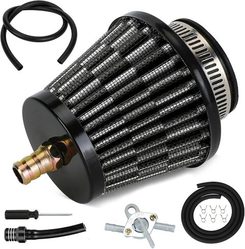 35mm (1-3/8") Air Filter Compatible with Taotao Coolster 110cc 125cc Baja Sunl Apollo SSR ATV Quad 4 Wheeler 50cc 70cc 90cc CRF50 Go Kart Pit Dirt Bike Parts Petcock Fuel Shut Off Valve in Kuwait