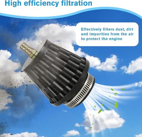 35mm (1-3/8") Air Filter Compatible with Taotao Coolster 110cc 125cc Baja Sunl Apollo SSR ATV Quad 4 Wheeler 50cc 70cc 90cc CRF50 Go Kart Pit Dirt Bike Parts Petcock Fuel Shut Off Valve in Kuwait