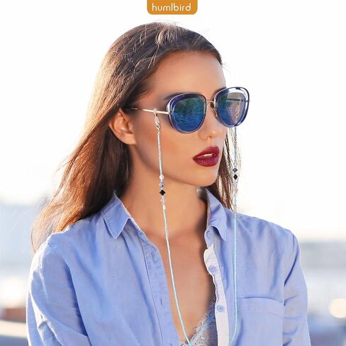 humlbird Glasses Chain for Women Stylish Eyeglass Chain Pearl Eyeglasses Necklace Beaded Glasses Chain Eye Glasses Holders Around Neck Sunglasses Chain in Kuwait