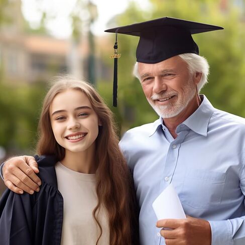 2024 Tassel Graduation with Gold Charm 9" Single and Multiple Color for Ceremony, Photo, Party Graduation Tassel 2024 Gift Idea (Gold) in Kuwait
