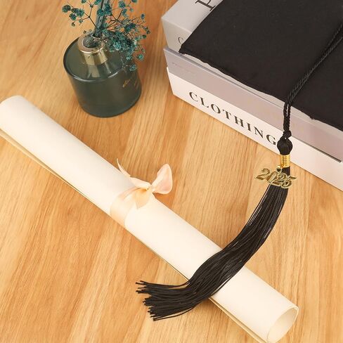 2024 Tassel Graduation with Gold Charm 9" Single and Multiple Color for Ceremony, Photo, Party Graduation Tassel 2024 Gift Idea (Gold) in Kuwait