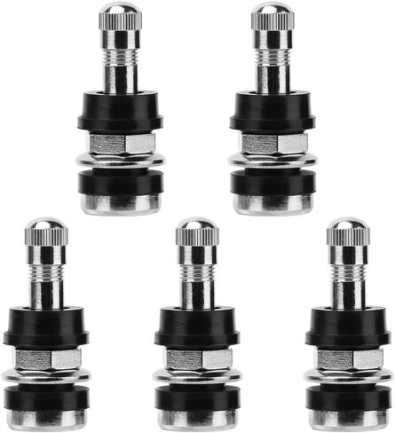 Riseuvo 5pcs TR413 Tire Valve Stem - Rubber Snap-in Valve Stems, Tire Valve for 0.453 Inch Rim Hole (TR413) in Kuwait