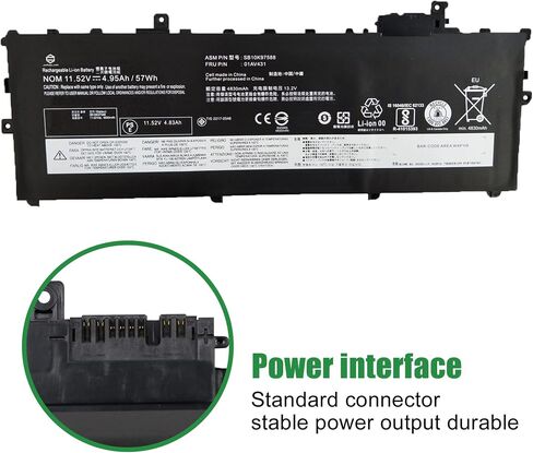 JIAZIJIA 01AV406 SB10J79003 Laptop Battery Replacement for Lenovo ThinkPad T460s T470s Series 01AV405 SB10J79002 00HW038 00HW025 00HW024 01AV462 01AV407 01AV408 L16M3P73 SB10J79004 11.46V 27Wh in Saudi Arabia