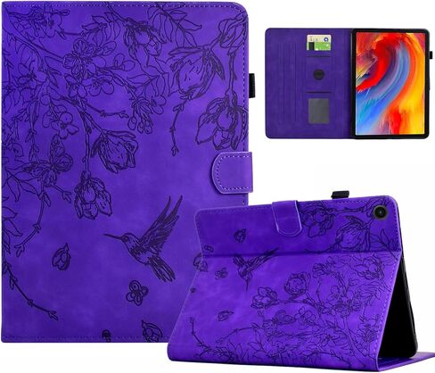 KEROM Case for Samsung Galaxy Tab A9 Plus/A9+ 11 Inch 2023 (SM-X210/X216/X218), Suede Leather Folio Stand Cover with Auto Wake/Sleep & Card Slot & Pen Holder - Brown Butterfly Embossing in Kuwait