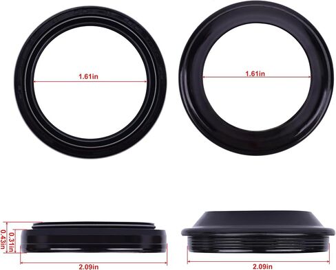 33 mm Front Fork Seal kit 33x46x11 mm Fit for Kawasaki KX65 2000-2017 for Eliminator 125 2005-2007 for Honda SH 150 2006-2013 PS 125i 150i 2006-2009 for Forza 250 for Jazz 250 2006-2007 in Kuwait