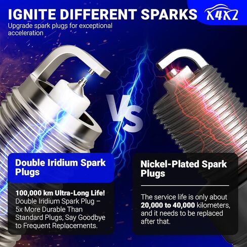 UF603 Ignition Coil & 97390 Double Iridium Spark Plug For 08-12 HONDA Accord,08-17 Honda Odyssey,12 Honda Crosstour/09-12 Acura Rl,09-14 Acura Tl,10-14 Acura Tsx Replaces# 5C1681 52-2036 IC693 C1624 in Kuwait
